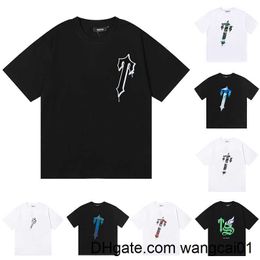 wangcai01 Trapstar Camisetas para hombre Mujeres Diseñadores Camisetas Trapstars Camisetas de algodón Polos Tops Camisa Chandal tuta Ensb Ropa Trapstars