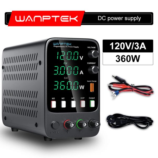 WANPTEK 120V 3A Cambio de transmisión de alimentación DC ajustable LED digital LED DISTA AJUST