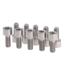 Wanyifa 10 pièces titane DIN 912 tête à six pans creux M5 x 10mm boulon pour porte-bidons de vélo 1429528