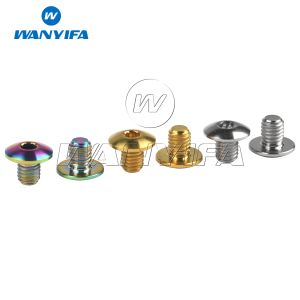 Wanyifa Titanium Ti M5 Boulon pour Shimano XT Frein Handle Cap Bolt Bolt Bolt Bolt Pack de 2