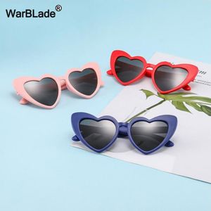 Warblade Enfants Enfants Polaris Sunglasses Fashion Cœur Boys en forme de garçons Soleil Soleil UV400 Cadre de sécurité flexible Baby Eyewear 210m