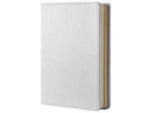 Entrepôt A4 A5 A6 bloc-notes vierges par sublimation impression par transfert de chaleur blanc cahier en cuir PU bricolage cadeaux fournitures scolaires express B5