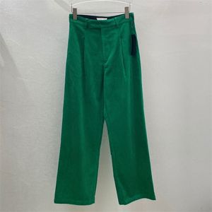 Entrepôt de vêtements V automne et hiver nouveau pantalon large de loisirs vert Vente en ligne_P3NK