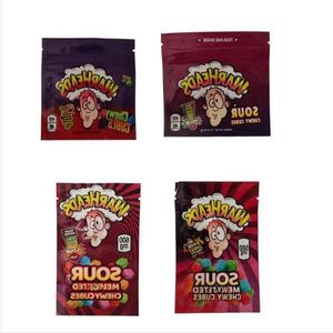 ojivas comestibles bolsas de embalaje de mylar cubos masticables wowheads 3 sello lateral cremallera a prueba de olores en stock Xmlst