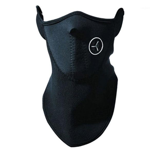 Air chaud doux polaire vélo demi visage masque couverture capot Protection cyclisme Ski Sports en plein air hiver cou garde écharpe casquettes masques