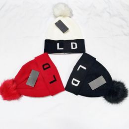 Bonnet chaud à pompon, bonnet de créateur, bonnet ajusté, chapeau d'hiver, chapeau de Noël, chapeau en tricot, casquette de crâne de printemps, chapeau en laine pour hommes et femmes, chapeau à pompon