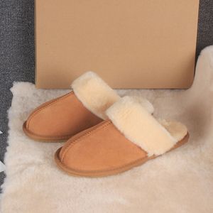 Warme katoenen slippers Australië klassieke sneeuwglaasjes dames winter korte laarzen huid schapenvacht bont katoen binnen schoenen