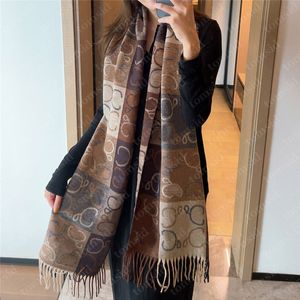 Bufanda cálida de diseñador para mujer, bufandas de lujo de Cachemira para hombre, Pashmina de lana a la moda, chal geométrico completo clásico, bufandas largas de invierno