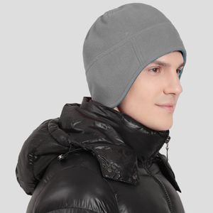 Gorro de lana cálido con orejeras, gorro de invierno de dos tonos, gorro de invierno para exteriores, gorro con protección para los oídos, doble capa, anticongelante, gorro de ciclismo para hombres y mujeres