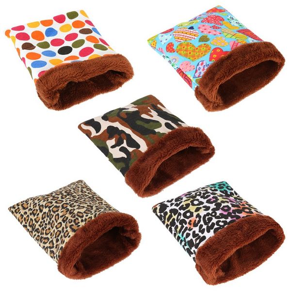 Lit chaud pour Hamster, maison en peluche douce, lit cochon d'inde, nid de Rat, petits animaux, souris, sac de couchage, maison, Cage à Hamster, 5 couleurs