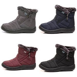 warme dames snowboots lichte katoenen damesschoenen zwart rood blauw grijs in de winter buitensport sneakers