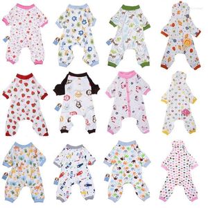 Warme huisdierkatkleding voor honden jumpsuit vier poten winter dikker pyjama kleine honden jas coodies kostuum 35 kostuums