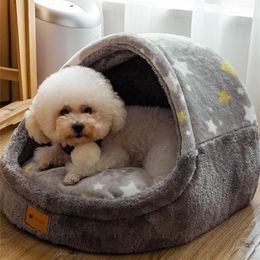 Chaud Pet House Chiot Chenil Tapis Pour Chiens Animaux Chat Chaton Nid Pliable Petits Chiens Panier Teddy Chihuahua Cave Chien Lit Coussin223V