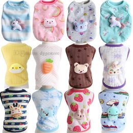 Chemises chaudes pour animaux de compagnie pour chien lapin chat chiot vêtements de lapin avec agneau licorne ours motif mignon doux coton pull pour animal de compagnie confortable costume pour animal de compagnie garçon fille chaton chiot XXS 726