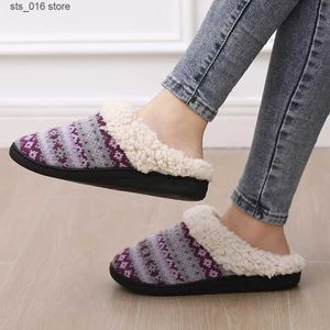 Warm plus winter comwarm voor vrouwen indoor zachte en comfortabele pluizige harige gebreide slippers liefhebbers slaapkamer fuzzy schoen T230828 D59F8