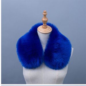 Warme pluche sjaal zachte en comfortabele effen kleur faux bont wrap in winter sjaals