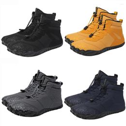Zapatos cálidos Caminata de invierno 859 botas cómodas a prueba de viento al algodón impermeable para actividades al aire libre en otoño y 5