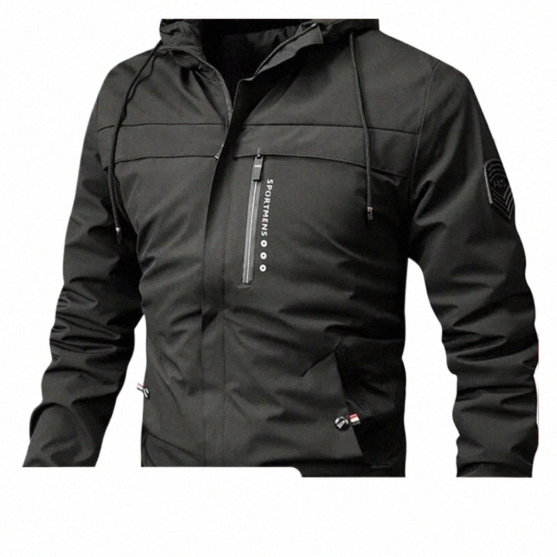 따뜻한 두꺼운 후드 윈드 브레이커 재킷, 가을 겨울 야외 활동을위한 남자 캐주얼 양털 코트 g5id#