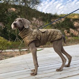 Vêtements de chien d'hiver chaud gilet chiens réfléchissants veste manteau vêtements pour animaux de compagnie tenue imperméable pour les grandes grandes fournitures 240321