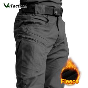 Chaud hiver hommes pantalons à coque souple voyage imperméable à l'eau en plein air Camping randonnée pantalon polaire coupe-vent pantalon de ski pantalon tactique 240325