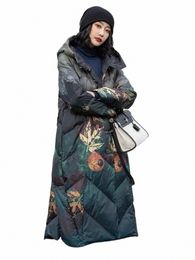warme winter dikke bedrukte Lg parka met capuchon Chaqueta ontwerp gezwollen parca overjas met rits casual sneeuwkleding jassen jaqueta 02md #
