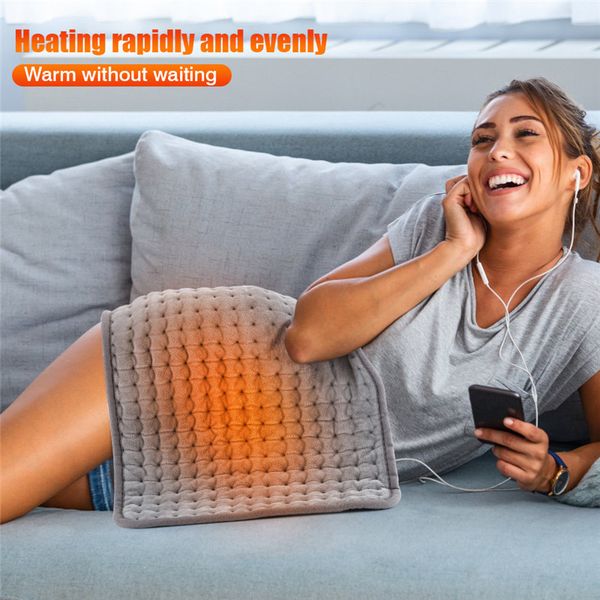 Couverture électrique de chauffage de coussin de chaleur plus chaude pour le canapé tapis chauffant bureau pied chaud Portable couvertures électriques lit