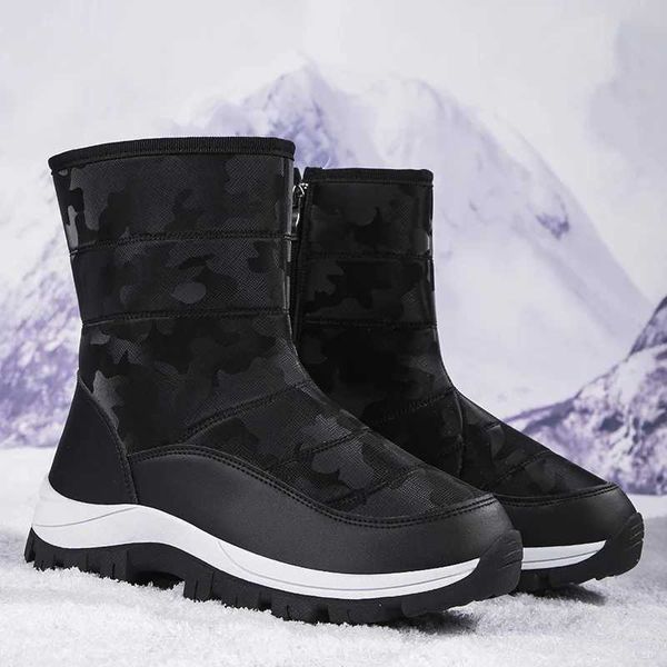 Bottes de femmes chaudes pour femmes Bottes de neige en peluche hivernale