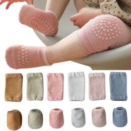 Chauffe-chaussettes pour bébés serpents de genoux pour filles garçons couleurs solides Couleur antidérapante