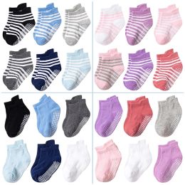 Warmers KiddieZoom 6 Paren/Set Four Seasons 05y Solid Newborn Baby Boy Girl Socks 100%Cotton Soft Infant Accessoires