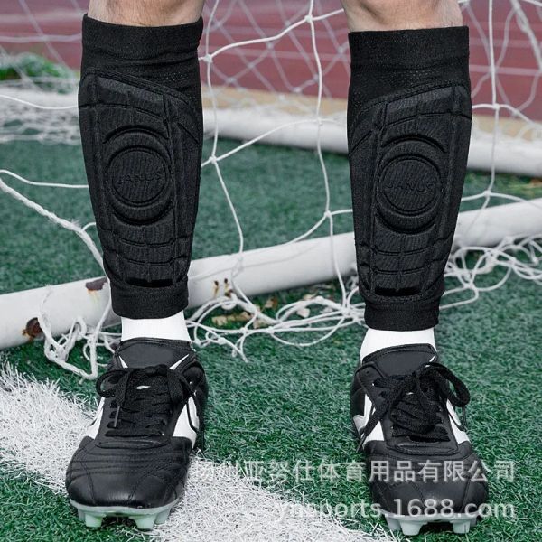 Réchauffeurs Sports Soccer Shin Guards Football Calf de compression Chaussettes de compression Eva Basketball Leg Sleeve Calf Support Protecteur Cycling Legs Warmers