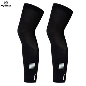 Réchauffeurs Ykywbike Cycling Leghers Unisexe Calf Compression Sleeves Outdoor Sports Running Basketball Football Leg Sleeves UV Protecti