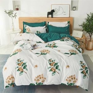 WarmsLiving Gedrukt Beddengoed Set Home Textiel Hoge kwaliteit Mooi patroon met Star Tree Flower Duvet Cover Set 201021