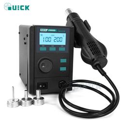 Wartepistool Quick 2008d + Desforering Rework Station Intelligent Digital Affichage Hot Air Gun 750W LeadFree CPU Motorard Repair Repair Tool