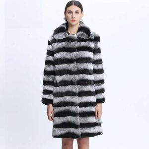 Chaleur, Long hiver manteau de fourrure de vison pour femmes, décontracté à la mode, surdimensionné et épaissi 2890