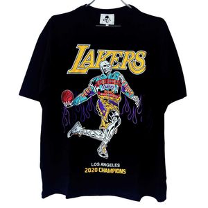 Warren Lakers James zelfde korte mouw T-shirt losse korte mouw