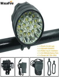 Wasafire 40000 Lumen 16 t6 Leds Fietslamp Koplamp Fietsen Fiets Front Light Voor Outdoor Nachtrijden Camping C19041301309F8700770