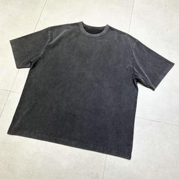 Laver les tshirts massifs en coton lourd pour hommes et t-shirts d'été à manches courtes