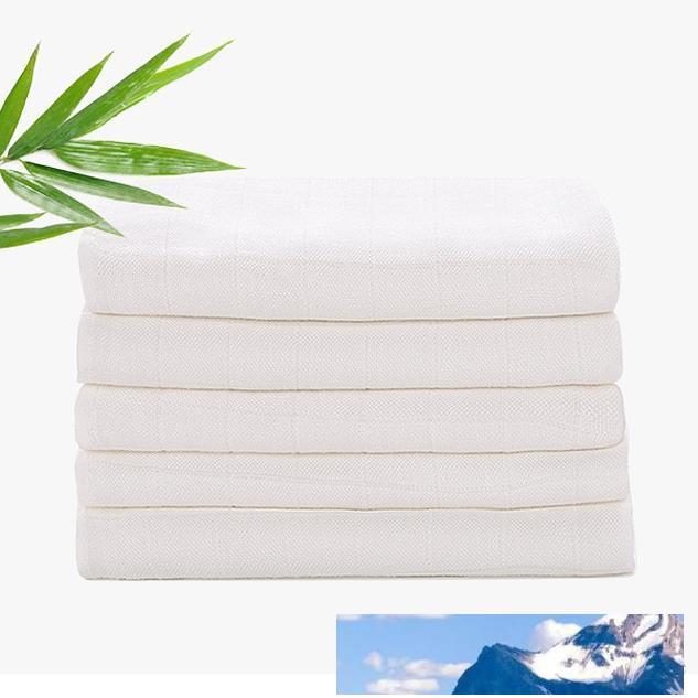 Lavável bebê tecido fralda bambu fibra reutilizável newbron crianças branco fraldagem absorção de água 3 tamanhos mudando toalha de blanket pad
