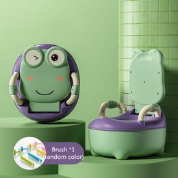 Wasbare Baby Toilet Kinderen Kikker Pot Training Meisjes Jongens Verwijderbare Potje Kinderstoel Toiletzitting Kinderpot Draagbare Baby Potty 201117