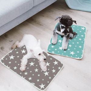 Wasbaar Pet Pleed Pad Pet Diaper Mat herbruikbare matten voor honden hondenbed urine wasbare honden trainingskussen vier seizoenen Pet Mat urine