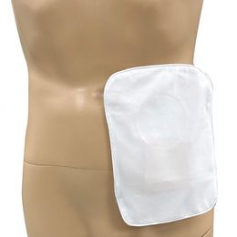 Wasbare slijtage universele ostomy buikstoma verzorging accessoires uit één stuk ostomie zak zakje dekbedekking voor gezondheidszorg accessoire