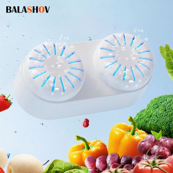 Lavadoras Limpiador portátil de frutas y verduras de 220 V, purificador de alimentos para cocina, elimina residuos de pesticidas, lavadora inalámbrica, lavadoras de verduras