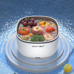 Wasmiddelen Fruit Vegetable Wasmachine Mand Keuken Keuken Handvat Wasmachine Ultrasone reinigingsmachine Automatisch voedselzuiveringsapparaat