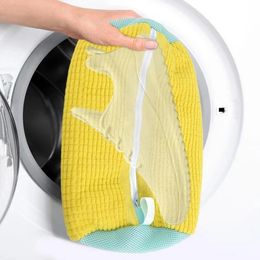 Wasmachine schoentas reis opslag draagbare mesh wasserij anti vervorming beschermende kleding thuis 240510