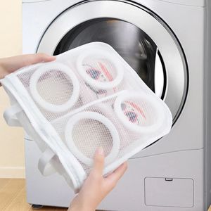 Wasmachine schoenen tas reisschoen opbergtassen draagbare mesh wasserij tas anti-deformatie beschermende kleding organisator