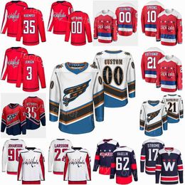 Washington Hockey''nHl''Capitales 17 Dylan Strome Jersey 35 Darcy Kuemper 90 Marcus Johansson 22 Johan Larsson 62 Carl Hagelin 10 Ivan