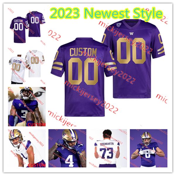 Washington Huskies Football Jersey Custom Custited Mens Jóvenes Varios jugadores y números