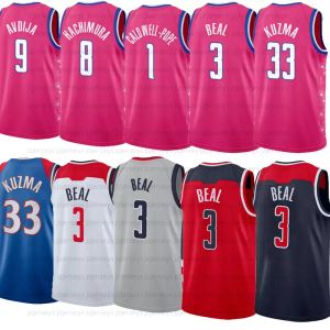 Washington Basketball Jersey 3 Bradley 33 Kyle Beal Kuzma 26 Spencer 24 Corey Dinwiddie Kispert 1 Caldwell-Pope 8 Rui Hachimura 9 Deni Avdija Porzingis Jersey