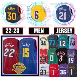 Jokic Jimmy Butler Jersey Jamal Murray Basketbal Jayson Tatum LeBron Stephen Curry Ja Morant Luka Doncic Kevin Durant Devin Booker James Giannis Antetokounmpo 22 6