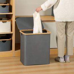 Cesta de almacenamiento para baño, cesta grande para ropa sucia, cambiador grueso de ropa sucia, cesta para la boca